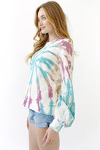Load image into Gallery viewer, Spiral Tie Dye Terry Top